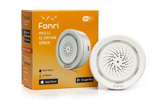 FONRI Wİ-Fİ AKILLI İÇ ORTAM SİREN NAS-AB02W0  ( TEK BAŞINA KULLANILABİLİR)