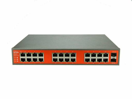 Wİ-TEK WI-SG124F V2 - 24GE+2COMBO SFP FULL GİGA RACK-MOUNTABLE/DESKTOP ETHERNET SWİTCH